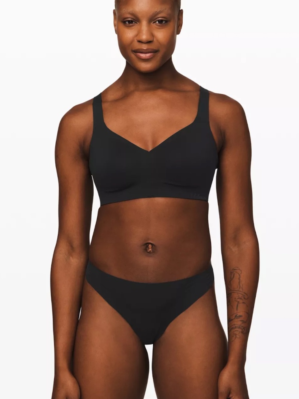 BNWT- Lululemon Like Nothing Black Sports Bra Top 32E